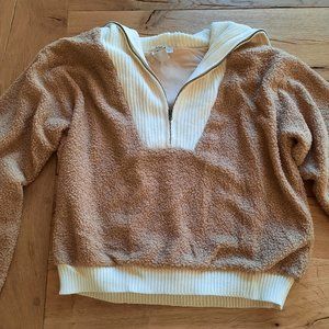 Anthropology Dolan Cropped sherpa sweater